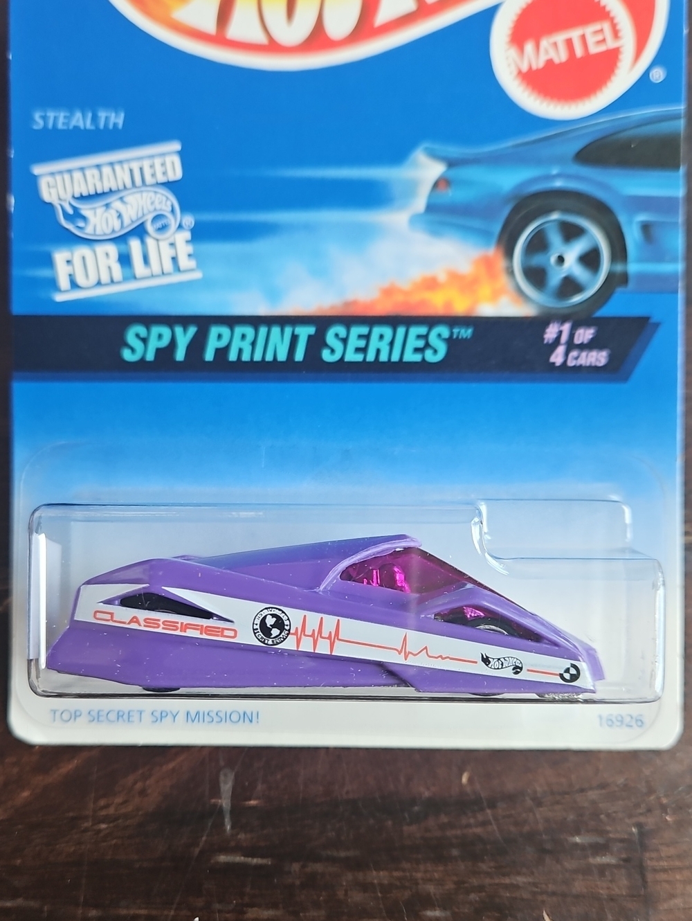 "Spy Print Series Stealth" 1996 Hot Wheels Vehicle